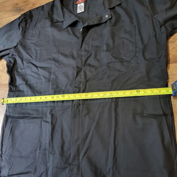 Bulwark FR Men's Navy Flame Resistant 9 Oz Twill Cotton Coveralls Size 58 Long - Picture 7 of 9